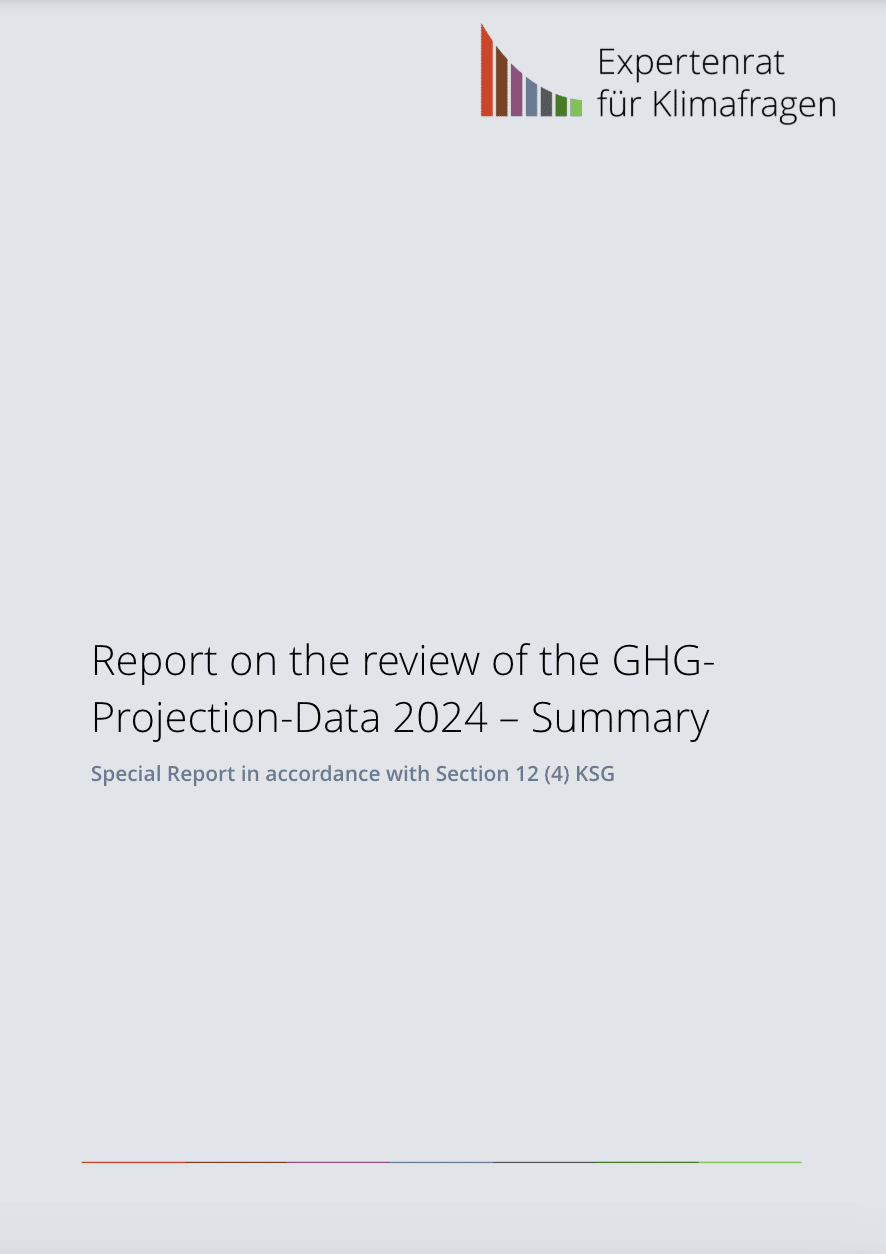 Report on the review of the GHG Projection Data 2024 Summary Special Report