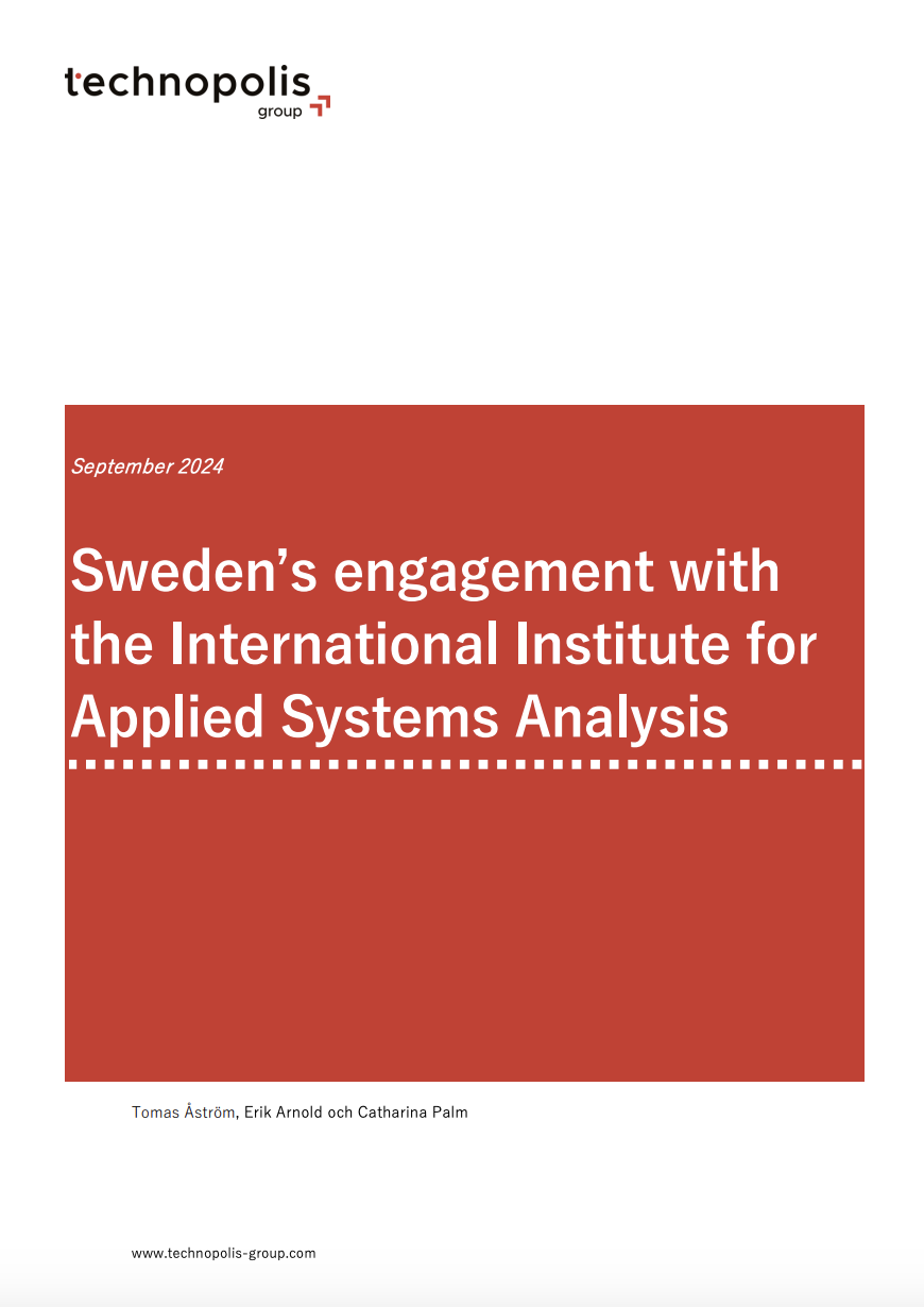 Sweden’s engagement with the International Institute forApplied Systems Analysis