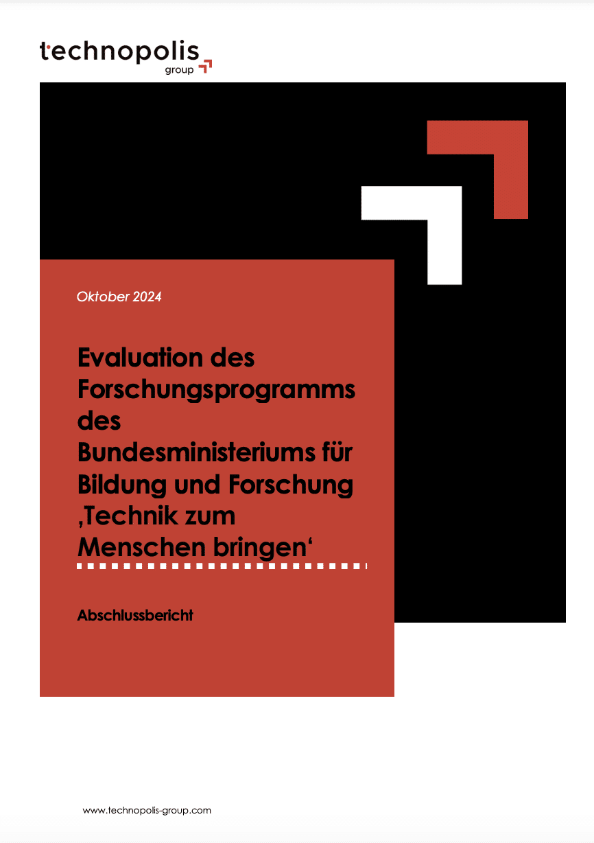 Evaluation des Forschungsprogramms des Bundesministeriums für Bildung und Forschung ‚Technik zum Menschen bringen‘