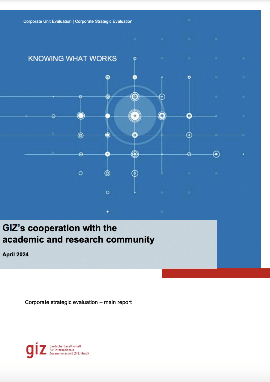 GIZ’s cooperation with the academic and research community