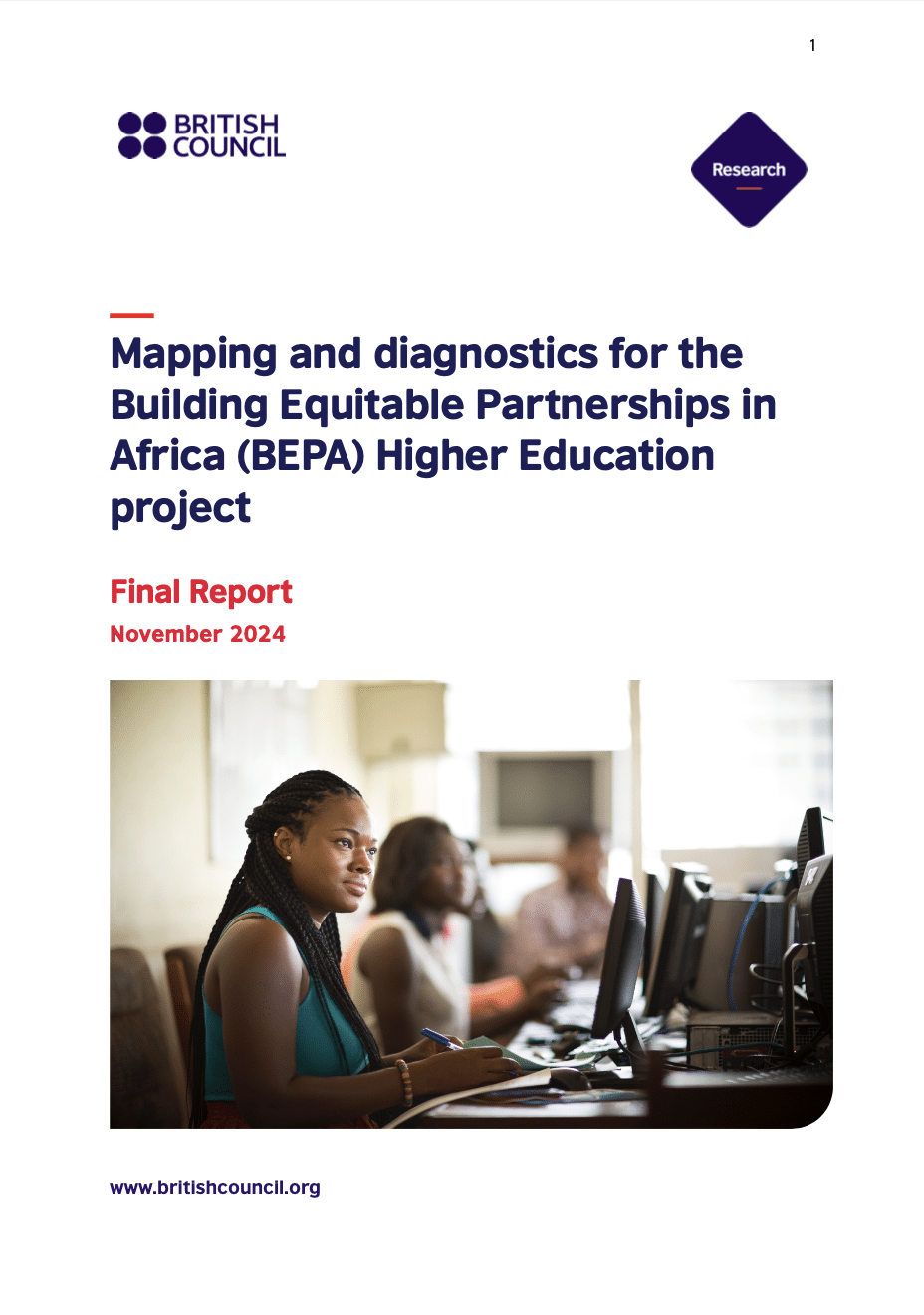 Mapping and diagnostics for the Building Equitable Partnerships in Africa (BEPA) Higher Education project