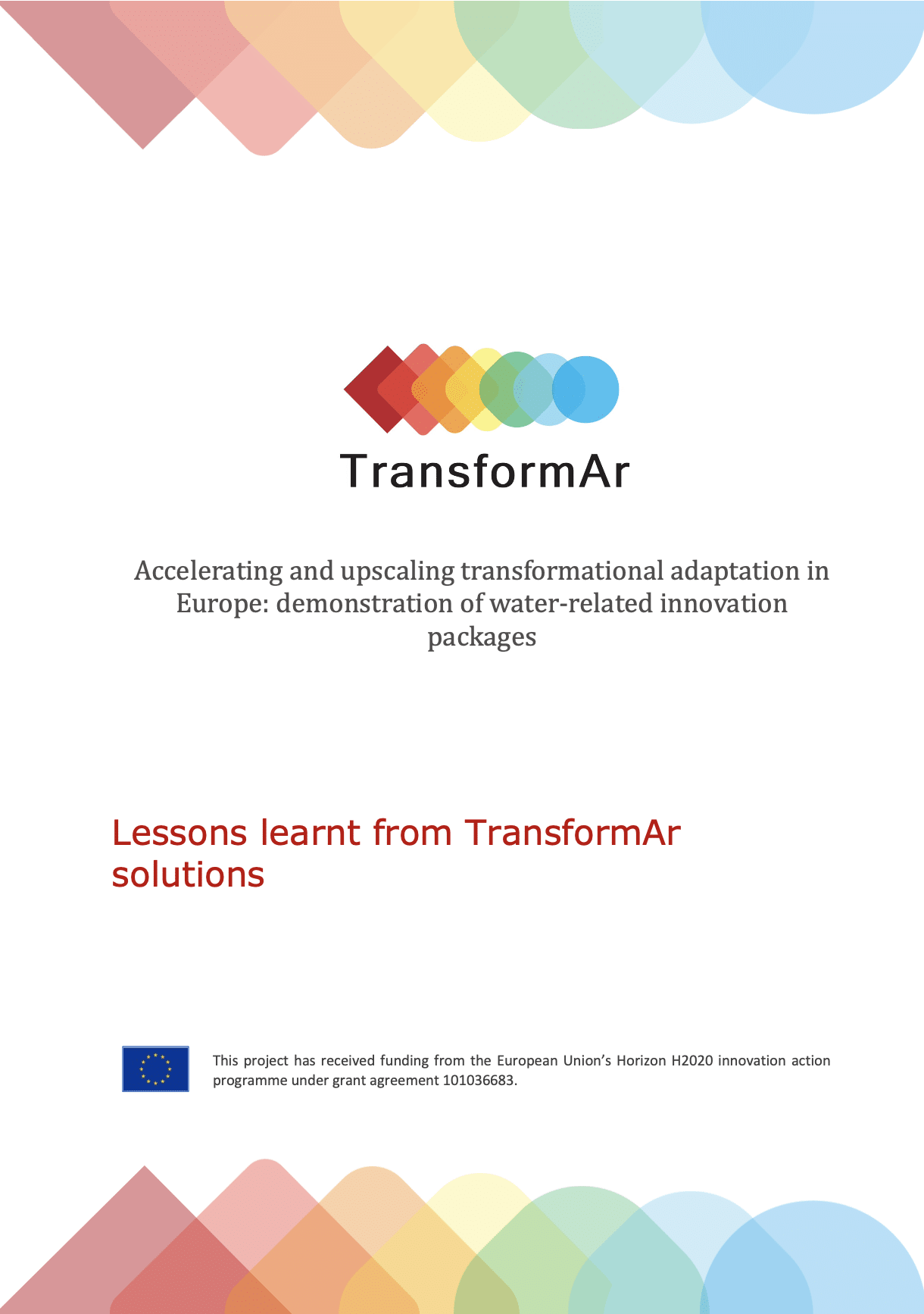 TransformAr – Lessons learnt from TransformAr solutions