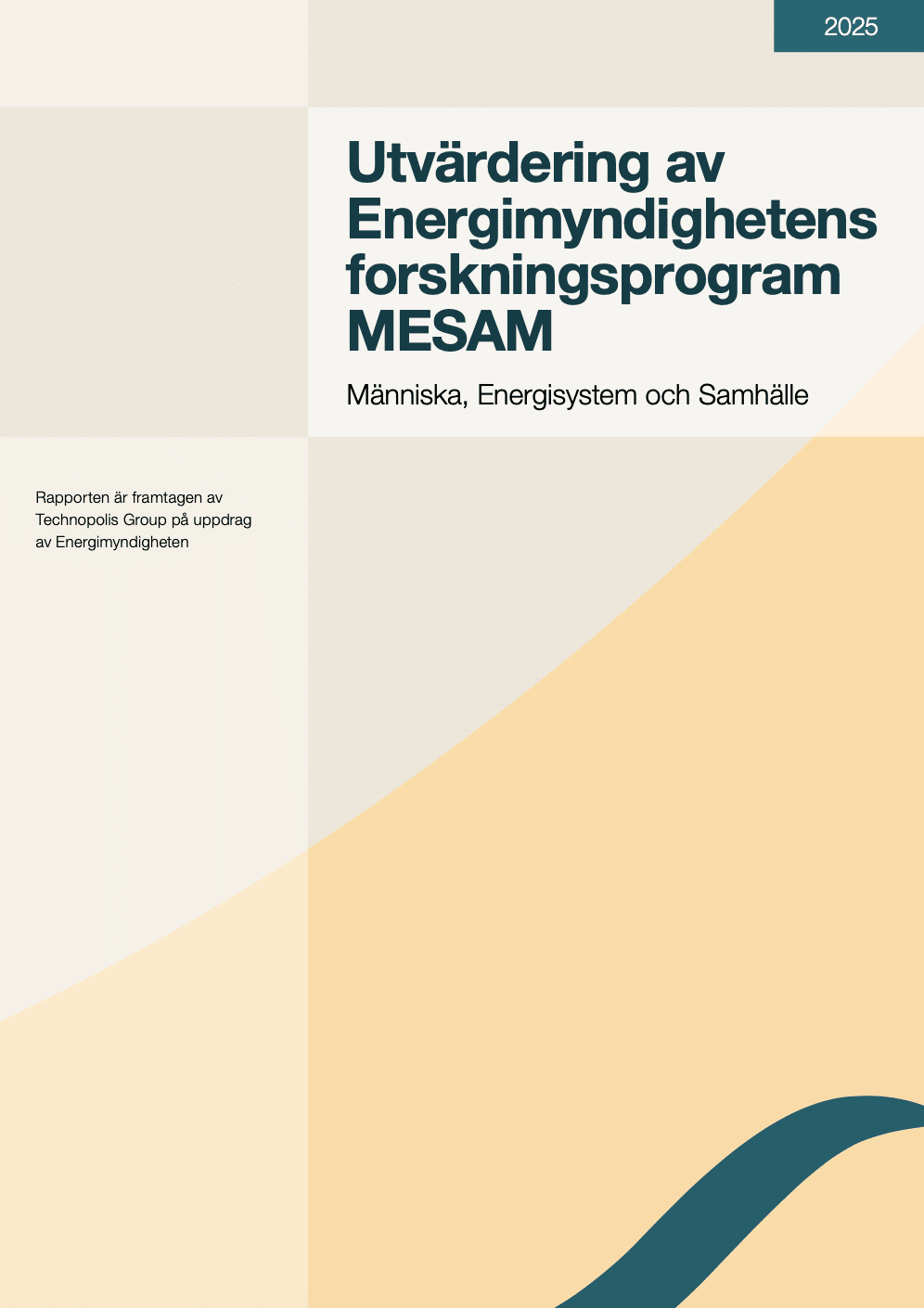 Utvärdering av Energimyndighetens forskningsprogram MESAM