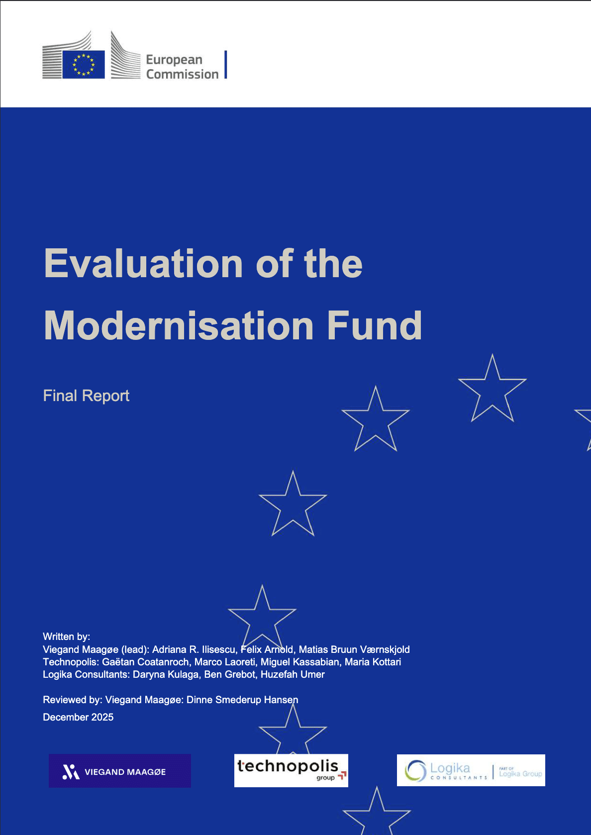 Evaluation of the Modernisation Fund